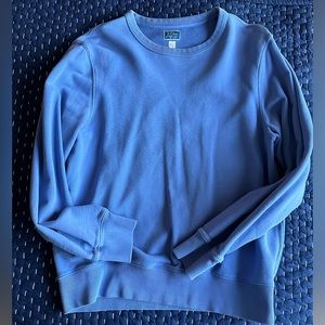 Medium J.Crew Light Blue Vintage Fleece Crewneck Sweatshirt